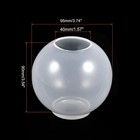 Sphere Silicone Resin 3 7  Mold Clear 3d Seamless Round Ball Mold For Jewelry