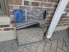 Vintage Mirrored Metal Recessed Medicine Cabinet Bathroom Original Mirror Only