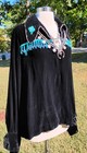 Damaged Antique Vintage Black Velvet Beaded Navajo Shirt As Is
