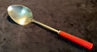 Vintage Red Bakelite Handle Englishtown Stainless Spoon 12   