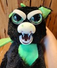 Feisty Pets Fabio Flamefart Dragon Plush Black Green William Mark 2017 Euc