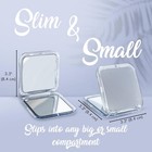 Mirrorvana Small Compact 15x Magnifying Mirror For Travel - Handheld  Foldabl   