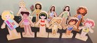 Huge Lot Of 11pc Ts Shure Wooden Magnetic Dress Up Dolls New With Tags