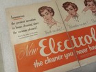1952 Electrolux The Cleaner You Never Have To Empty  2-page Centerfold Print Ad