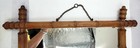 Vintage French 24 5  X 19  Turned Wood Faux Bamboo Wall Mirror 62 X 49 Cm
