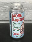 More Naughty Than Nice Cartoon Pinup Girl Christmas Ale Pull Top Craft Beer Can