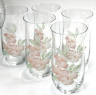 Stylesetter Pretty Lemonade iced Tea 88oz Pitcher With 16oz Glasses Set Of Five