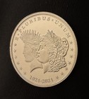 American Mint  Tribute To The Us Cook Island 1921-2021 1 2 Oz Silver Medal Coin