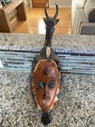 Vintage African Mask Antelope  Carved Wood Long 25    X 7   