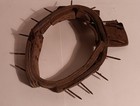 Rare Antique Nail-studded Dog Collar To Protect Dogs Tracking Fugitives