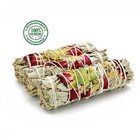 Sage Smudge Sticks 4  Spring Morning White Sage Floral 3 Pack Cleansing