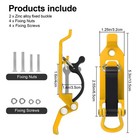 2pcs Zinc Alloy Shovel Mount Quick Release Roof Rack Tool Holder Kit Boats Wall