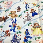 Vtg 40s 50s Gift Wrap Wrapping Paper Christmas Toys Kids Cowboy Fairy Tales More