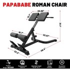 Roman Chair Back Extension Bench Machine 10 Height Duals Hyperextension Bench