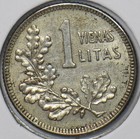 Lithuania 1925 Litas Silver National Arms 194333 Combine Shipping