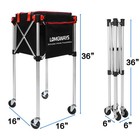 Pickleball Tennis Hopper   foldable Cart Holds 180 Tennis 160 Pickleballs Re