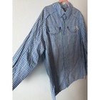 Cabelas Guidewear Mens Xl Blue Gingham Fishing Shirt Vented Gorpcore Hiking