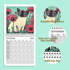 Cats Chillin  With Books Wall Calendar 2026 Cat Cat-themed Monthly    