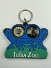 Vintage Tulsa Zoo Oklahoma Frog Thick Rubber Keychain