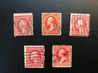 Old  Vintage  Us Stamp   2 Cent Washington    Lot Of 5   Sold As Is
