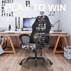 Pc Gaming Chair Massage Office Chair Ergonomic Desk Chair Adjustable Pu Leather