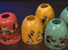 7-disney 40 s Noma Christmas Light Covers Shades Celluloid Mickey Mouse Popeye