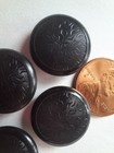 Vegetable Ivory Tagua Nut Round Shank Buttons Black For Blazers  Suits  Crafts 5
