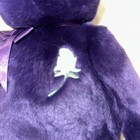 1998 Ty Original Beanie Buddy Princess Diana 14  Plush Stuffed Toy Bear Purple 