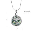 Cremation Urn Necklace For Ashes Tree Of Life Locket Necklace Cremation Keepsake