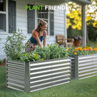 4x2x2ft  1 Pack  Galvanized Raised Garden Bed outdoor Planter Box Metal Patio Ki