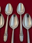 Set Of 8 Oval Soup Spoons 1847 Rogers Bros First Love Int l Silver Plate
