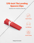 Tile Leveling System Clips 2200pcs 1 16  1 5mm Floor Wall Spacer Tiling Tool Set