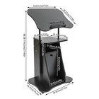 Mobile Lectern Podium Stand Height Adjustable Sit-to-stand Desk With Storage