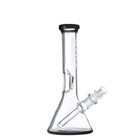 Grav Labs Beaker Base 8 Inch Glass Bong Water Pipe W  Black Accents