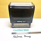 Certified Mail Rubber Stamp Green Ink Self Inking Ideal 4913