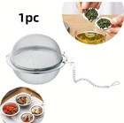 1pc 304 Stainless Steel Tea Infuser Ball Soup Spice Filter Chain Hook - New