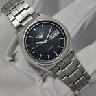 Vintage Seiko 5 Automatic Day date   Black Dial   Japan Men s Watch 7009-8760