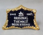 Vintage Original Thewalt Beer Steins Ceramic Dealers Advertising Sign