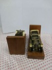 Antique 1911 Chevrolet Prototype Replica Bookends  bronze   Wood  Set