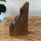 Antique Hand Carved Wooden Corbel Bracket Salvaged Reclaimed Original