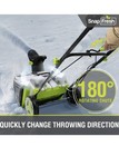  40v Electric Snow Blower Cordless - 2 X 5 0ah Battery With Battery And Charger