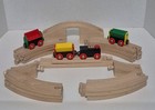Brio 33125 Wooden Train Set Figure 8 Made Sweden 100  Complete W Box 1990s Vtg