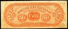 1800   s Louisiana Citizens Bank Shreveport  50 Dollar Obsolete Banknote Crisp Unc