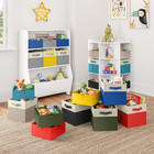 Kids 6pc Folding Storage Bins Set - 10 5   w X 5   h Fabric Boxes With Handles For C