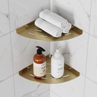  2 Pack Corner Shower Shelf 304 Stainless Steel Brushed Gold Corner Shower Shelf