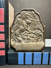 Antique Cast Iron-copper Bookend Tiger   Snake 1928 Connecticut Foundry  single 