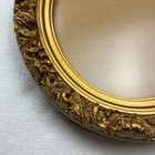 Vtg Oval Wall Picture Frame Ornate Gold Tone Rococo Baroque Style Glass 12x10