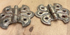 4 Vintage Butterfly Cabinet Hinges  Steel  Japan  Salvage Repurpose