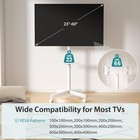 Modern Office Rolling Tv Stand Cart For 23-60 Inch Screen height tilt Adjustable
