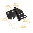 For Harley Touring 1997-08 Quick Release Sissy Bar Backrest Docking Hardware Kit